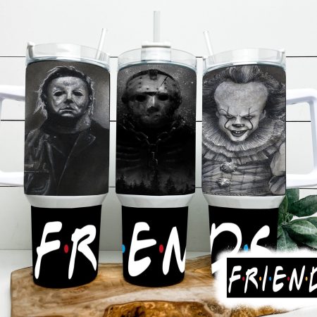 Serial Killers Horror Movies Custom  Quencher 30 or 40oz  Stainless Steel Tumbler HG With Handle