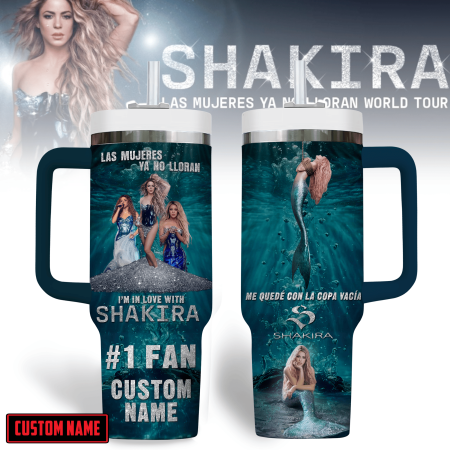 Shakira Music Custom Stanley Cup 40 oz 30 oz Tumbler With Handle
