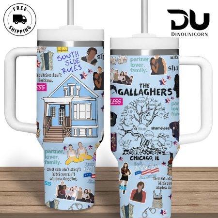 Shameless TV Series Custom Stanley Quencher  30oz or 40oz Stainless Steel Tumbler With Handle HG Stainless Steel Tumbler With Handle