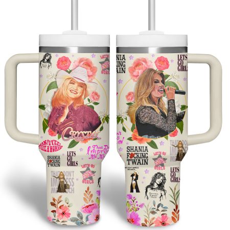 Shania Twain Music Custom Stanley Quencher 30oz or 40oz Stainless Steel Tumbler With Handle HG