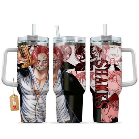 Shanks One Piece Anime  Custom Quencher 30oz or 40oz Stainless Steel Tumbler With Handle HG