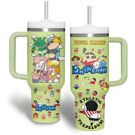 Shinchan Cartoon Custom  Quencher 40oz Stainless Steel Tumbler HG With Handle