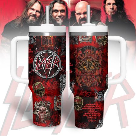 Slayer Music Custom Stanley Quencher 30oz or 40oz Stainless Steel Tumbler With Handle HG