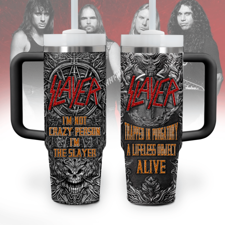 Slayer MusicCustom Stanley Quencher 30oz or 40oz Stainless Steel Tumbler With Handle HG
