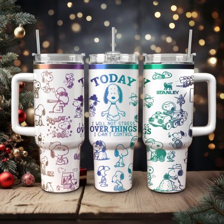 Snoopy Cartoon Custom Stanley Cup 40 oz 30 oz Tumbler With Handle