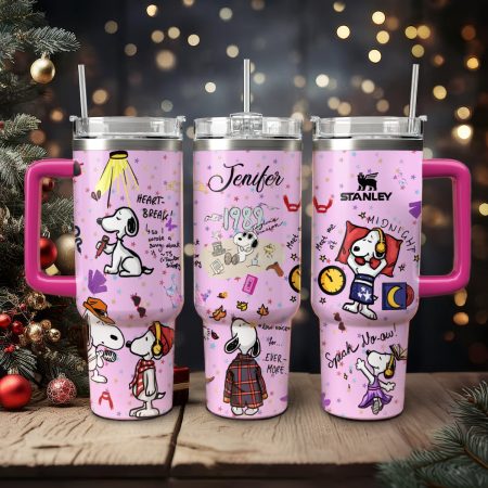 Snoopy Cartoon Custom Stanley Cup 40 oz 30 oz Tumbler With Handle