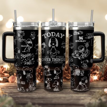 Snoopy Cartoon Custom Stanley Cup 40 oz 30 oz Tumbler With Handle