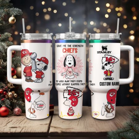 Snoopy PeanuTaylor Swift Football Cartoon Custom Stanley Cup 40 oz 30 oz Tumbler With Handle