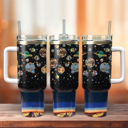 Space Planet Custom Stanley Cup 40 oz 30 oz Tumbler With Handle HG