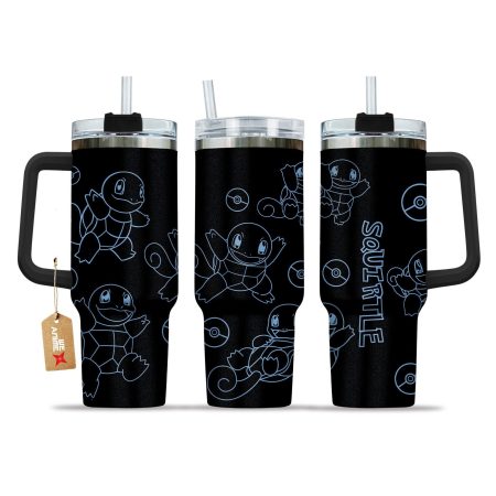 Squirtle Pokemon Anime Custom Stanley Quencher 30oz or 40oz Stainless Steel Tumbler With Handle HG