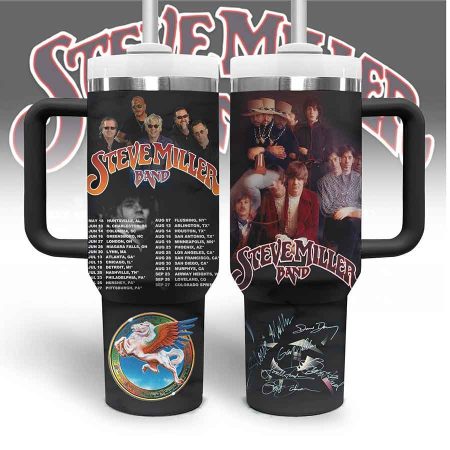 Steve Miller Band Music Custom Quencher Stainless Steel Custom Quencher 30oz or 40oz Stainless Steel Tumbler With Handle HG