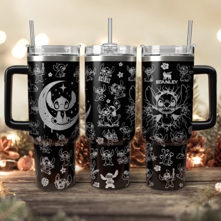Stitch Cartoon Custom Stanley Cup 40 oz 30 oz Tumbler With Handle