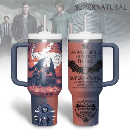 Supernatural TV Series Custom Stanley Cup 40 oz 30 oz Tumbler With Handle