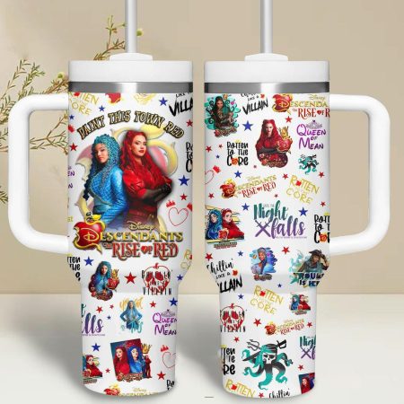 Descendants The Rise Of Red Paint This Town Red Quencher 30oz or 40oz Stainless Steel Tumbler With Handle NVA