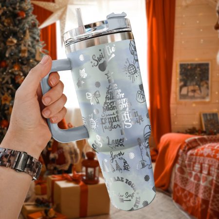 Taylor Swift Music Christmas Custom Stanley Quencher HG 30oz or 40oz Engraved  Stainless Steel Tumbler With Handle