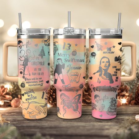Taylor Swift Music Christmas Custom Stanley Quencher HG 30oz or 40oz Engraved  Stainless Steel Tumbler With Handle