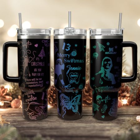 Taylor Swift Music Christmas Custom Stanley Quencher HG 30oz or 40oz Engraved  Stainless Steel Tumbler With Handle