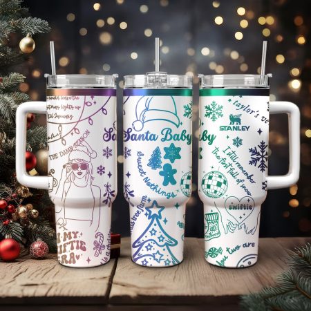 Taylor Swift Music Christmas Custom Stanley Quencher HG 30oz or 40oz Engraved  Stainless Steel Tumbler With Handle
