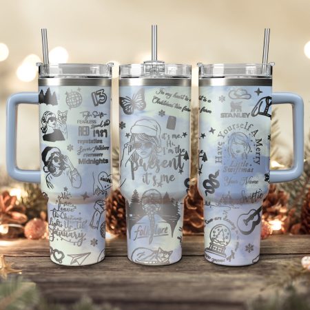 Taylor Swift Music Christmas Custom Stanley Quencher HG 30oz or 40oz Engraved  Stainless Steel Tumbler With Handle