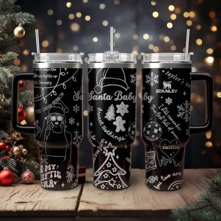 Taylor Swift Music Christmas Custom Stanley Quencher HG 30oz or 40oz Engraved  Stainless Steel Tumbler With Handle