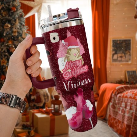 Taylor Swift Music Christmas Custom Stanley Quencher HG 30oz or 40oz Stainless Steel Tumbler With Handle