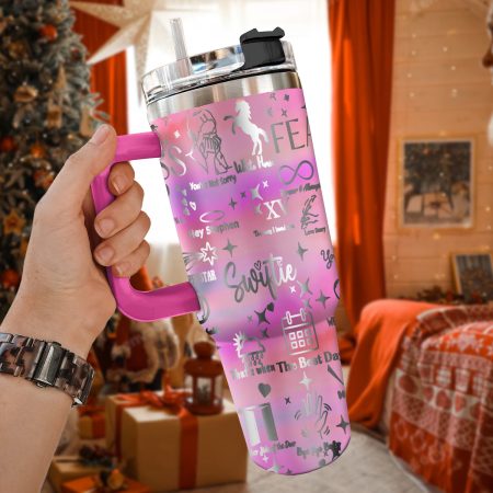 Taylor Swift Music Christmas Custom Stanley Quencher HG 30oz or 40oz Engraved  Stainless Steel Tumbler With Handle