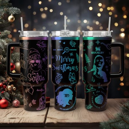 Taylor Swift Music Christmas Custom Stanley Quencher HG 30oz or 40oz Engraved  Stainless Steel Tumbler With Handle