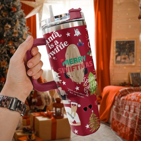 Taylor Swift Music Christmas Custom Stanley Quencher HG 30oz or 40oz Stainless Steel Tumbler With Handle