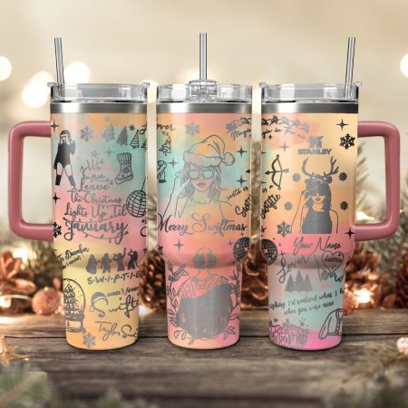 Taylor Swift Music Christmas Custom Stanley Quencher HG 30oz or 40oz Engraved  Stainless Steel Tumbler With Handle