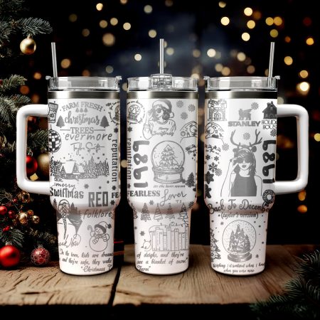 Taylor Swift Music Christmas Custom Stanley Quencher HG 30oz or 40oz Engraved  Stainless Steel Tumbler With Handle