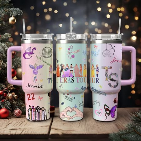 Taylor Swift Music Custom Stanley Cup 40 oz 30 oz Tumbler With Handle