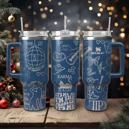 Taylor Swift Music Custom Stanley Cup 40 oz 30 oz Tumbler With Handle