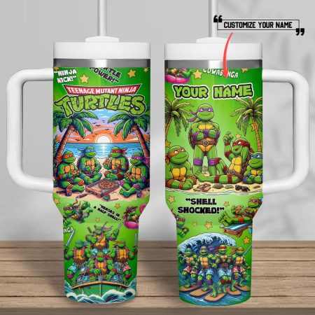 Teenage Mutant Ninja Turtles Cartoon Custom Stanley Cup 40 oz 30 oz Tumbler With Handle HG