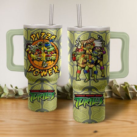 Teenage Mutant Ninja Turtles Cartoon Custom Stanley Cup 40 oz 30 oz Tumbler With Handle HG