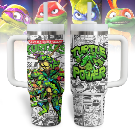 Teenage Mutant Ninja Turtles Movies Custom Stanley Cup 40 oz 30 oz Tumbler With Handle HG