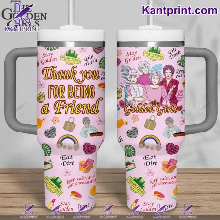 The Golden Girls TV Series  Custom Quencher 30oz or 40oz Stainless Steel Tumbler With Handle HG With Handle