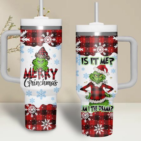 The Grinch Movies Custom Stanley Quencher 30oz or 40oz Stainless Steel Tumbler With Handle HG With Handle