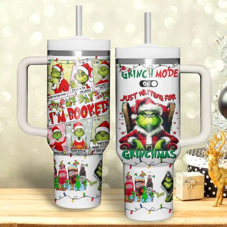 The Grinch Movies Custom Stanley Quencher 30oz or 40oz Stainless Steel Tumbler With Handle HG With Handle