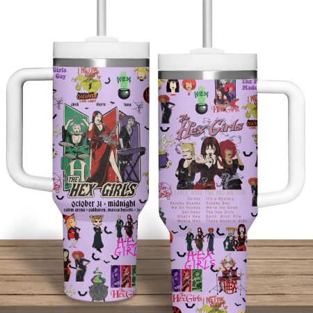 The Hex Girls Music Custom Stanley Quencher  30oz or 40oz Stainless Steel Tumbler With Handle HG Stainless Steel Tumbler With Handle