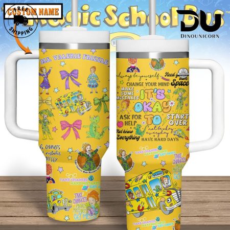 The Magic School Bus TV Series Custom Stanley Quencher  30oz or 40oz Stainless Steel Tumbler With Handle HG Stainless Steel Tumbler With Handle