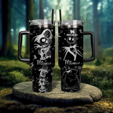 The Nightmare Before Christmas Movies Custom Stanley Quencher 30oz or 40oz Stainless Steel Tumbler With Handle HG With Handle