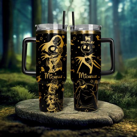 The Nightmare Before Christmas Movies Custom Stanley Quencher 30oz or 40oz Stainless Steel Tumbler With Handle HG With Handle