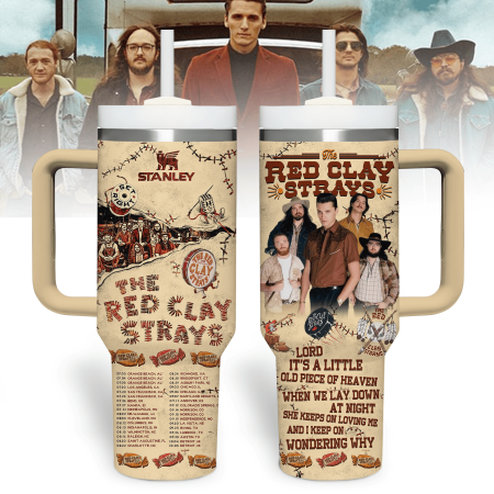 The Red Clay Strays Music Custom Stanley Cup 40 oz 30 oz Tumbler With Handle