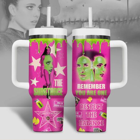 The Substance Movies Custom Stanley Cup 40 oz 30 oz Tumbler With Handle