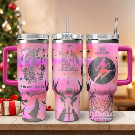 Throne Of Glass Book Custom Stanley Cup 40 oz 30 oz Tumbler With Handle
