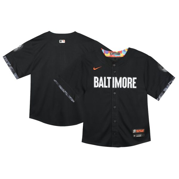 Baltimore Orioles Nike Toddler City Connect Limited Jersey – Black –