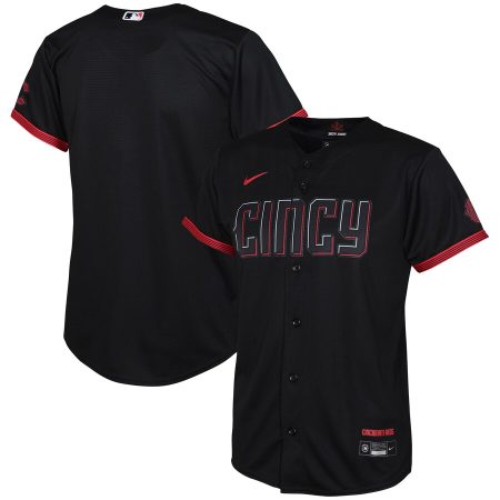 Cincinnati Reds Nike Toddler City Connect Replica Jersey – Black –