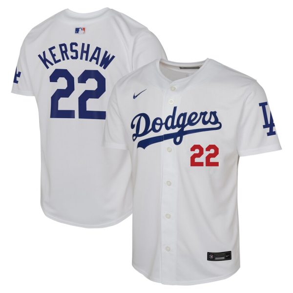 Clayton Kershaw Los Angeles Dodgers Nike Toddler Home Game Jersey – White –
