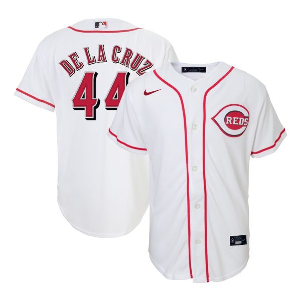 Elly De La Cruz Cincinnati Reds Nike Toddler Home Replica Jersey – White –