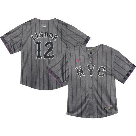 Francisco Lindor New York Mets Nike Toddler 2024 City Connect Limited Player Jersey – Graphite –